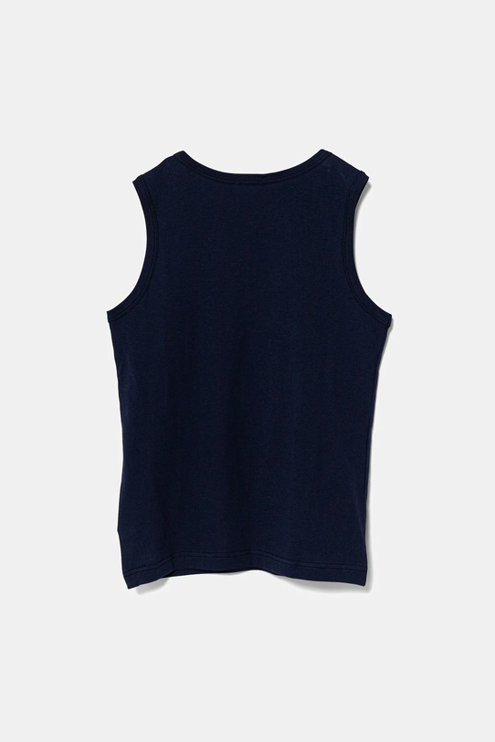 Дитячий бавовняний топ United Colors of Benetton 3I1XCH01W.G.Seasonal темно-синій SS25