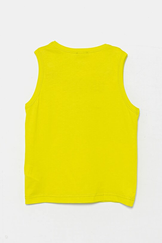 United Colors of Benetton top din bumbac pentru copii 3I1XCH01W.G.Seasonal verde SS25