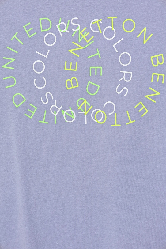 United Colors of Benetton tricou de bumbac pentru copii 3I1XC10OO.G.Seasonal violet SS25
