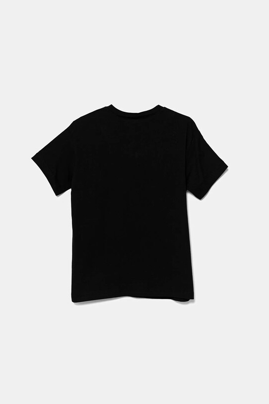 Παιδικό βαμβακερό μπλουζάκι United Colors of Benetton 3I1XC10OO.G.Seasonal μαύρο SS25