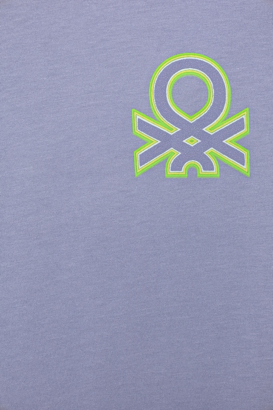 Chłopiec United Colors of Benetton t-shirt bawełniany dziecięcy 3I1XG10JO.P.Seasonal fioletowy