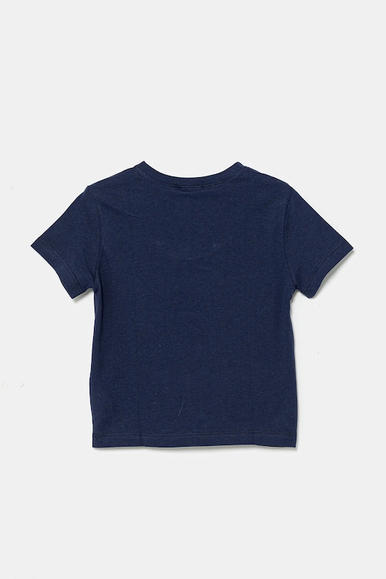 Παιδικό βαμβακερό μπλουζάκι United Colors of Benetton 3I1XG10JO.P.Seasonal σκούρο μπλε SS25