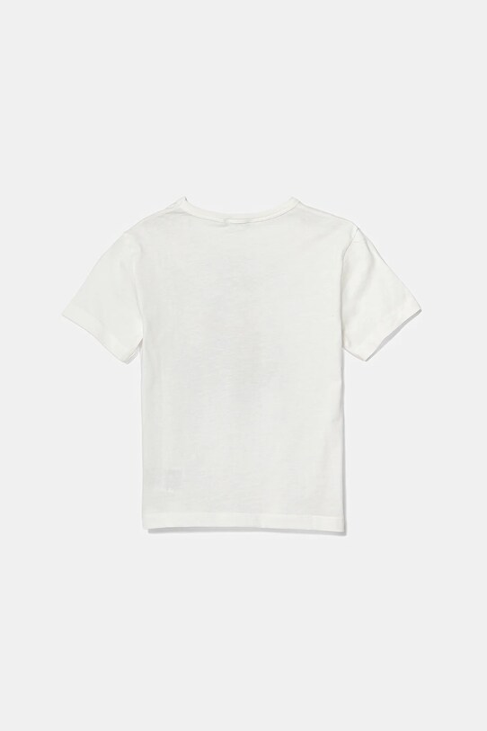 United Colors of Benetton tricou de bumbac pentru copii 3I1XG10JM.P.Seasonal alb SS25