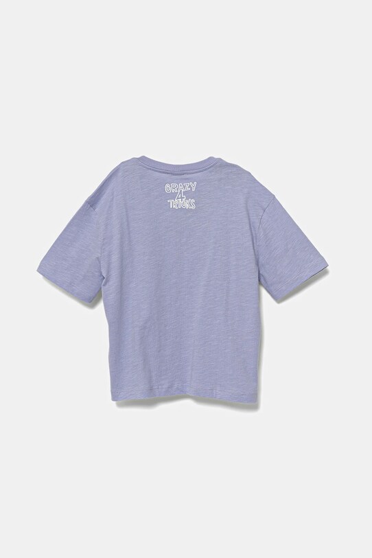 United Colors of Benetton tricou de bumbac pentru copii 3SLUC10P8.G.Seasonal violet SS25