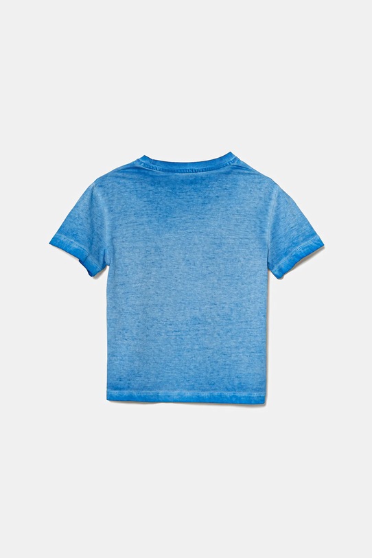 Дитяча бавовняна футболка United Colors of Benetton 3085G10JP.P.Seasonal блакитний SS25