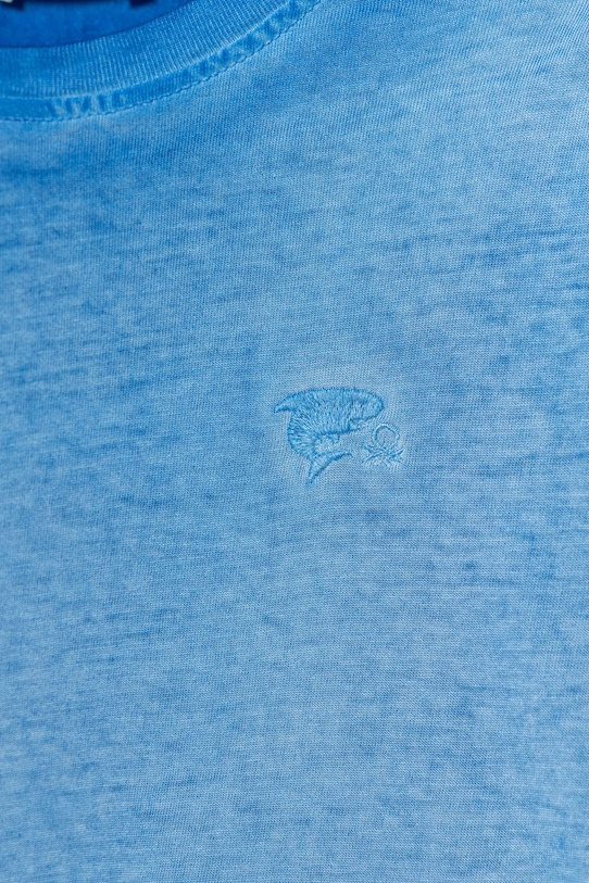 Хлопчик Дитяча бавовняна футболка United Colors of Benetton 3085G10JP.P.Seasonal блакитний
