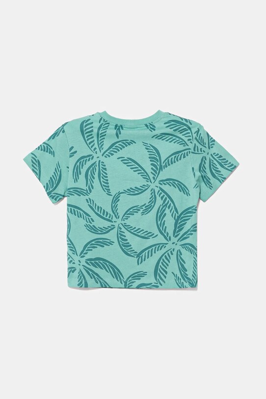 United Colors of Benetton tricou de bumbac pentru copii 3PDQG10JN.P.Seasonal turcoaz SS25