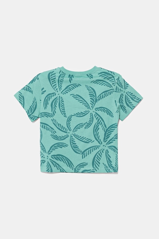 United Colors of Benetton t-shirt bawełniany dziecięcy 3PDQG10JN.P.Seasonal turkusowy SS25