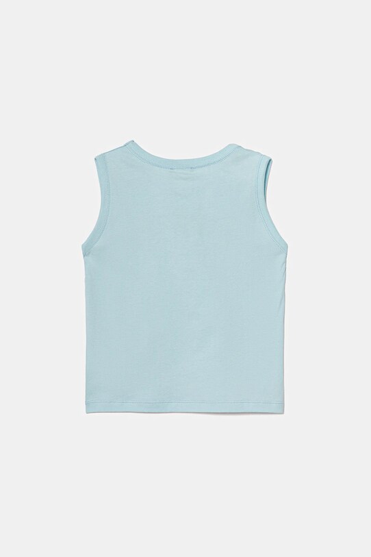 Детская хлопковая футболка United Colors of Benetton 3I1XGH013.P.Seasonal голубой SS25