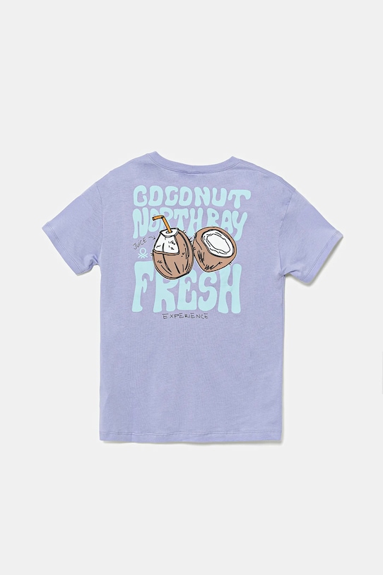 United Colors of Benetton tricou de bumbac pentru copii 3I1XC10P7.G.Seasonal violet SS25