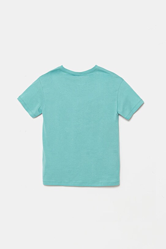 United Colors of Benetton tricou de bumbac pentru copii 3I1XC10P7.G.Seasonal turcoaz SS25