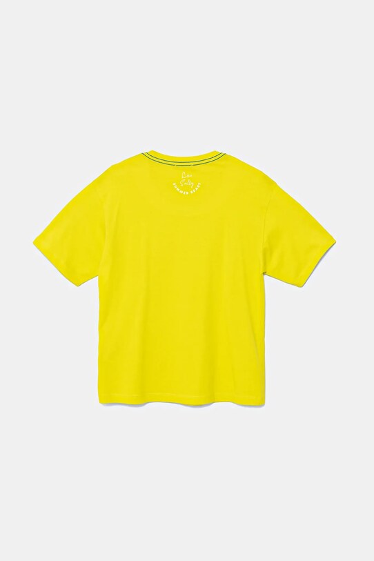 Detské bavlnené tričko United Colors of Benetton 3I1XC10P4.G.Seasonal zelená SS25