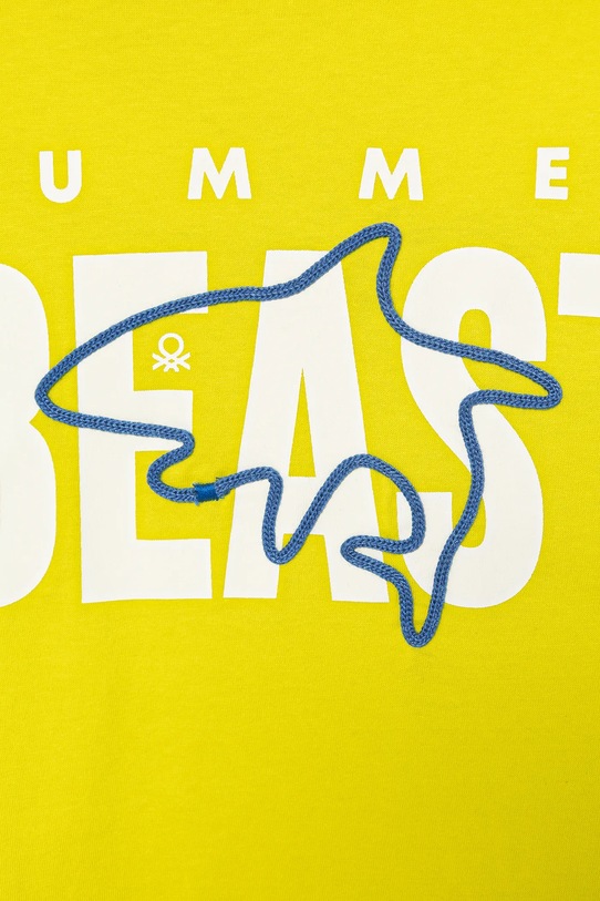 Chłopiec United Colors of Benetton t-shirt bawełniany dziecięcy 3I1XC10P4.G.Seasonal zielony