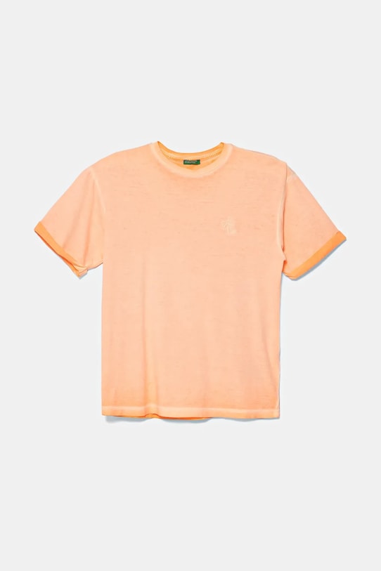 United Colors of Benetton t-shirt bawełniany dziecięcy bawełna pomarańczowy 3085C10P9.G.Seasonal