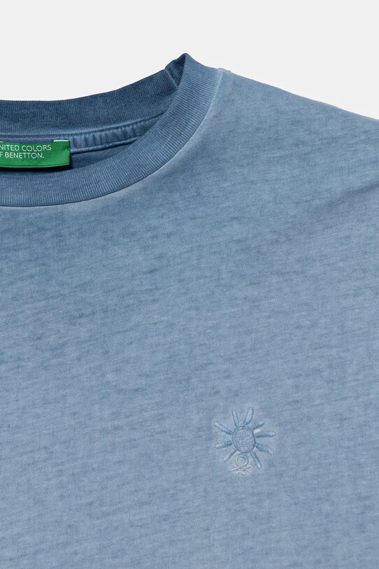 Băieți United Colors of Benetton tricou de bumbac pentru copii 3085C10P9.G.Seasonal albastru