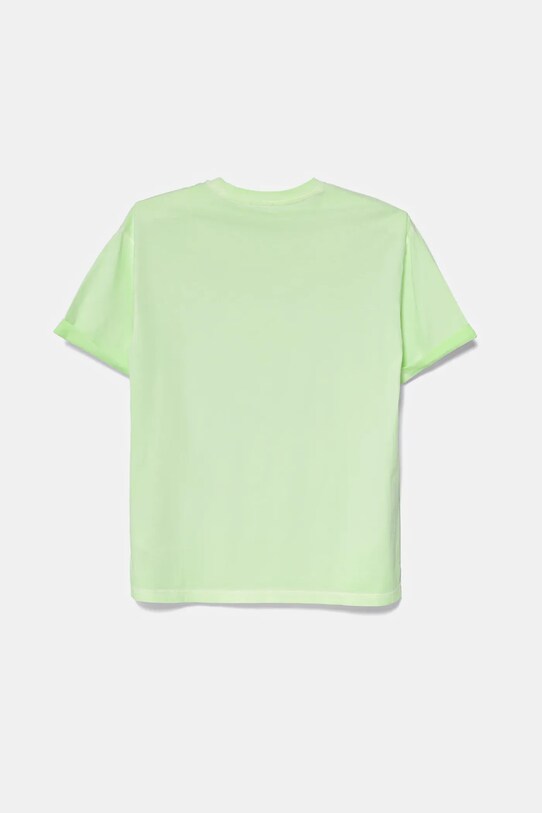 United Colors of Benetton tricou de bumbac pentru copii 3085C10P9.G.Seasonal verde SS25