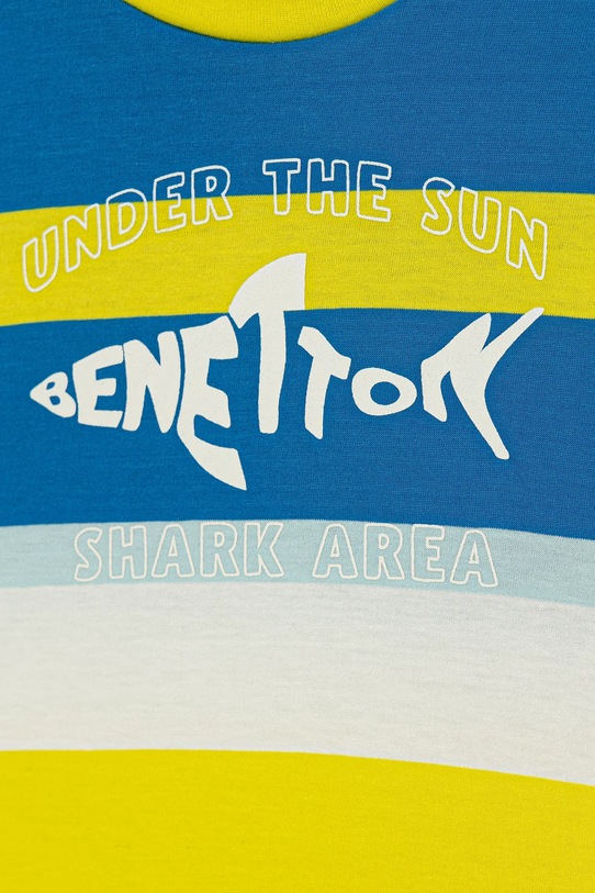 Αγορίστικα Παιδικό βαμβακερό μπλουζάκι United Colors of Benetton 3V0HG10JE.P.Seasonal μπλε