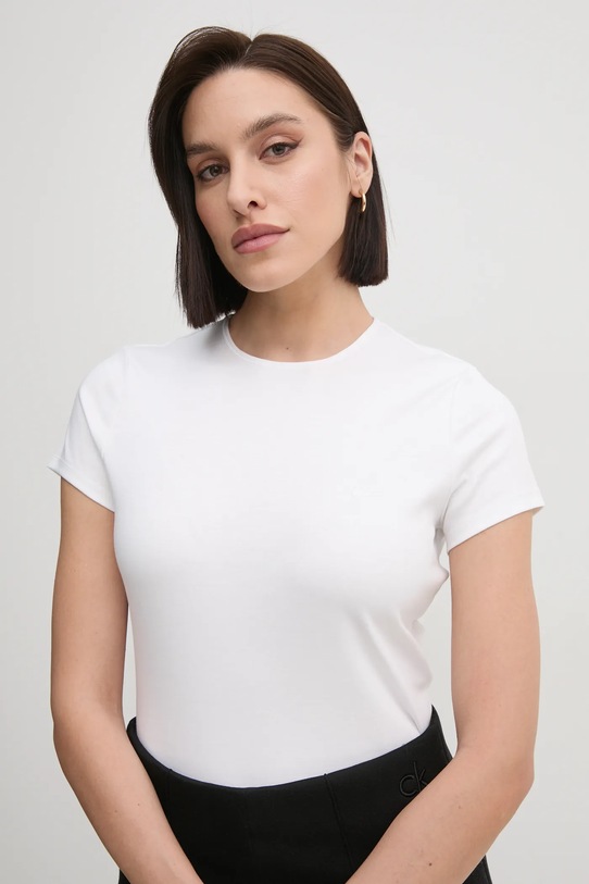 Bavlnené tričko Calvin Klein biela K20K208049