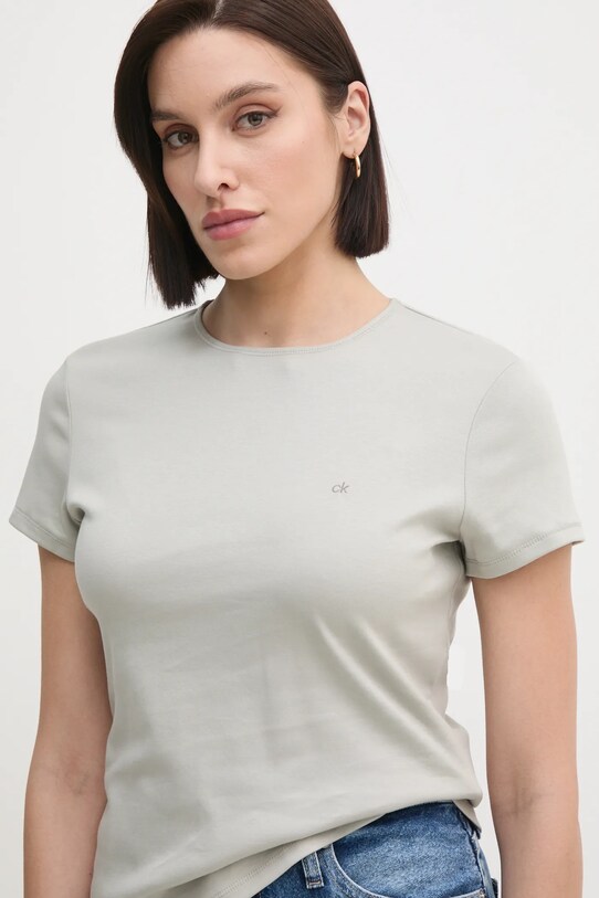 Calvin Klein tricou din bumbac gri K20K208049