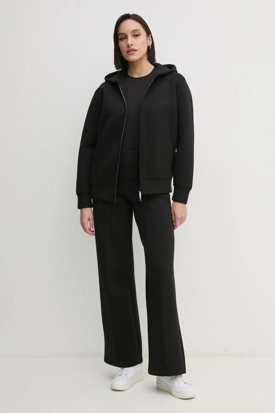 Pamučna majica Calvin Klein K20K208049 crna SS25