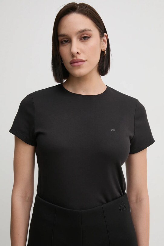Bavlnené tričko Calvin Klein čierna K20K208049