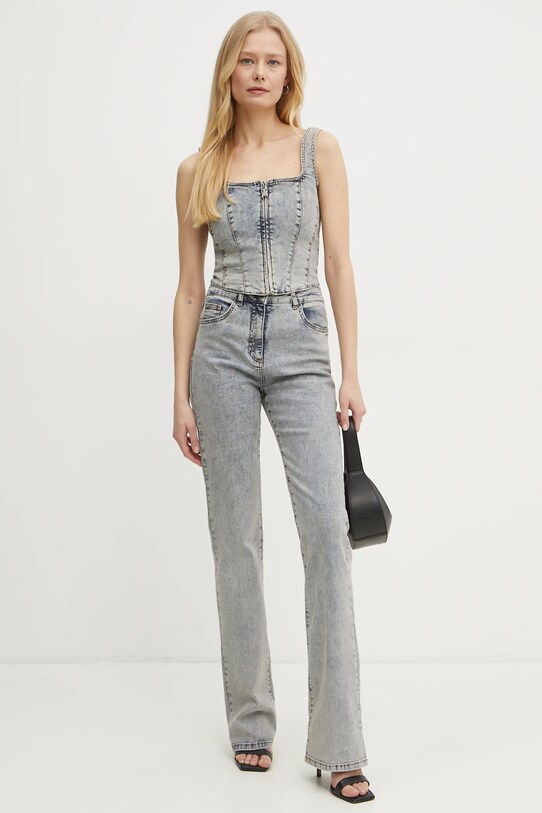 Patrizia Pepe bluzka jeansowa 8C0778.D092 niebieski SS25