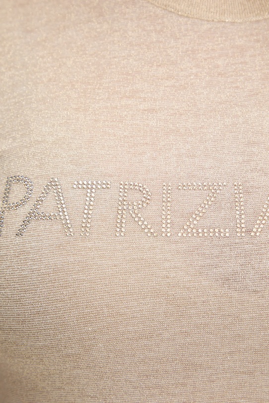 Patrizia Pepe t-shirt beżowy 8K0278.K128