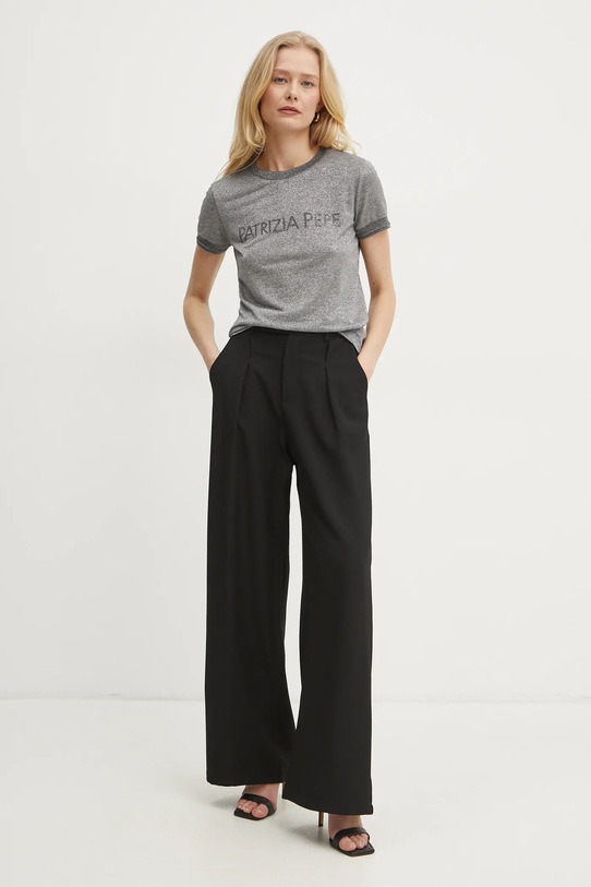 Tričko Patrizia Pepe 8K0278.K128 sivá AW25