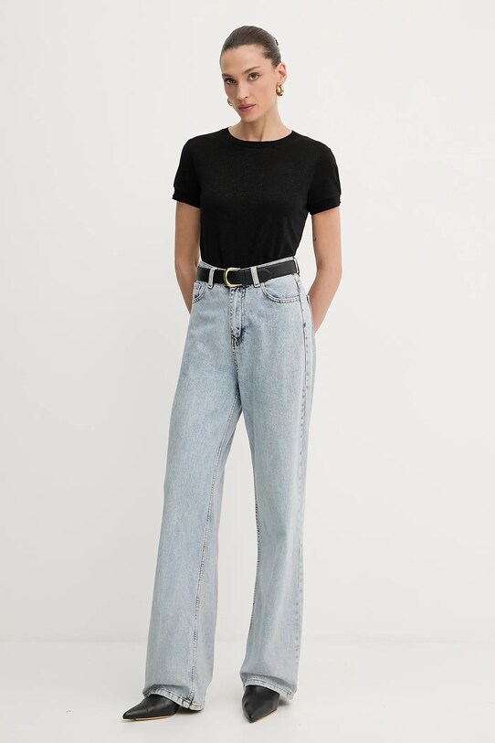 Patrizia Pepe t-shirt 8K0278.K128 czarny SS25