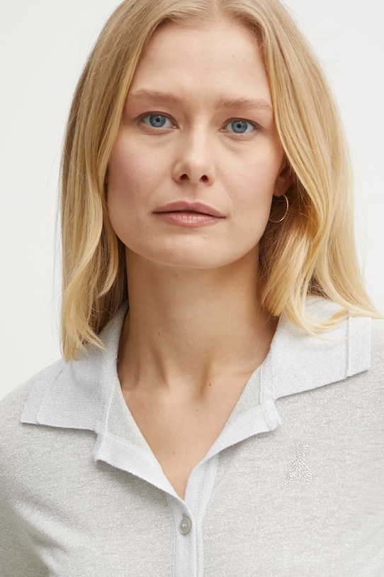 Polo majica Patrizia Pepe siva 8K0279.K128