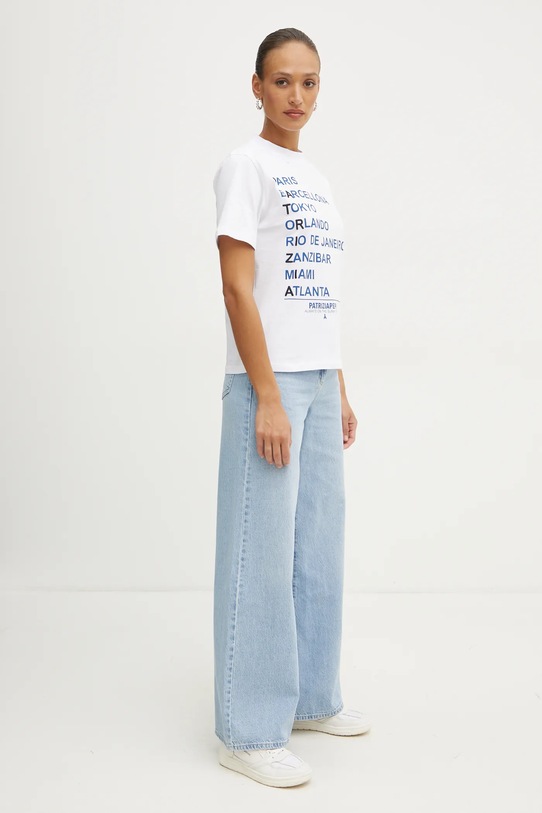 Pamučna majica Patrizia Pepe 8M1687.J261 bijela SS25