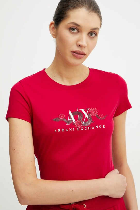 Armani Exchange tricou din bumbac rosu XW000315.AF10364