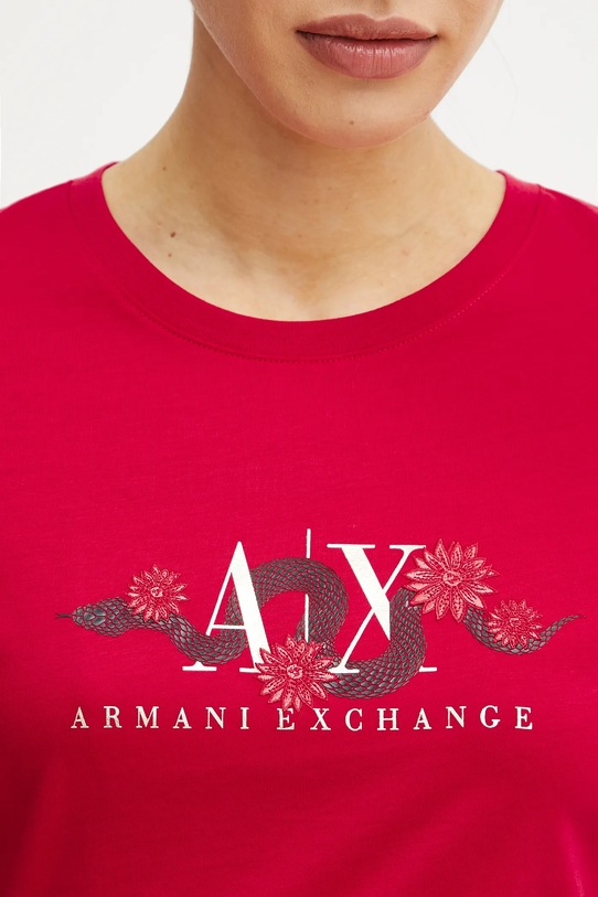 Armani Exchange t-shirt bawełniany XW000315.AF10364 czerwony