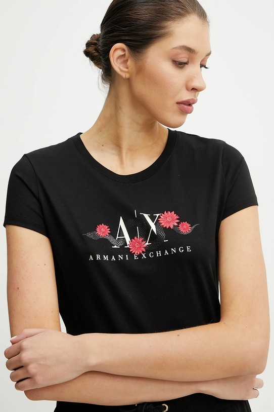 Armani Exchange t-shirt in cotone nero XW000315.AF10364