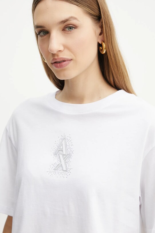 Armani Exchange pamut póló fehér XW000102.AF10359