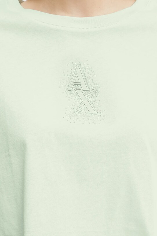 Armani Exchange pamut póló XW000102.AF10359 zöld