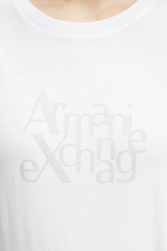Armani Exchange pamut póló XW000109.AF10359 fehér
