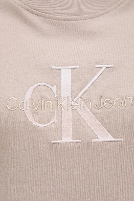 Calvin Klein Jeans t-shirt J20J224798 beżowy