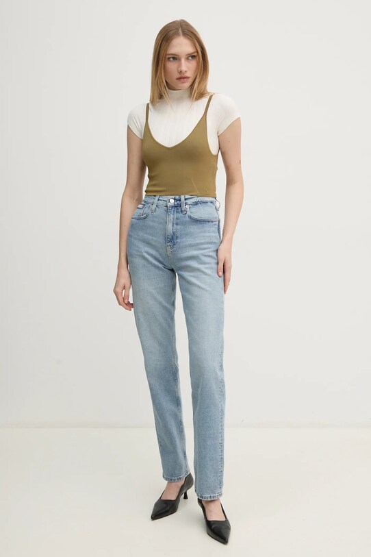 Топ Calvin Klein Jeans J20J224805 зелёный SS25