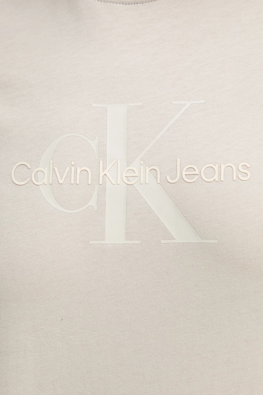 Бавовняна футболка Calvin Klein Jeans J20J224983 бежевий