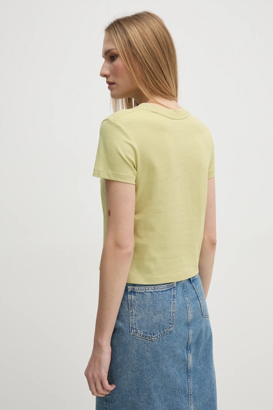 Oblečenie Bavlnené tričko Calvin Klein Jeans J20J224984 zelená