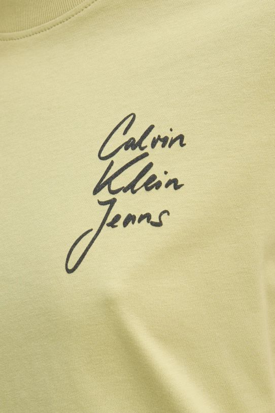 Бавовняна футболка Calvin Klein Jeans J20J224984 зелений