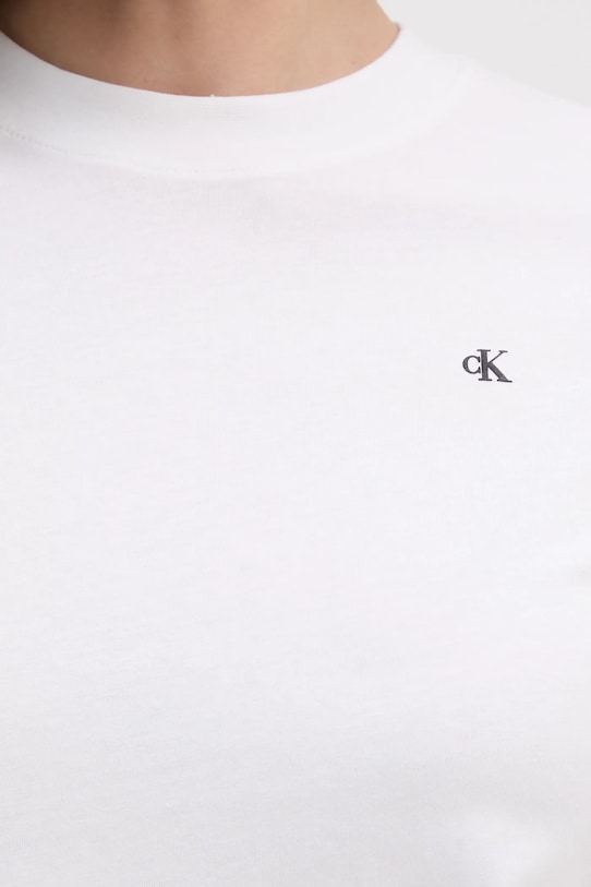 Хлопковая футболка Calvin Klein Jeans J20J224986 бежевый