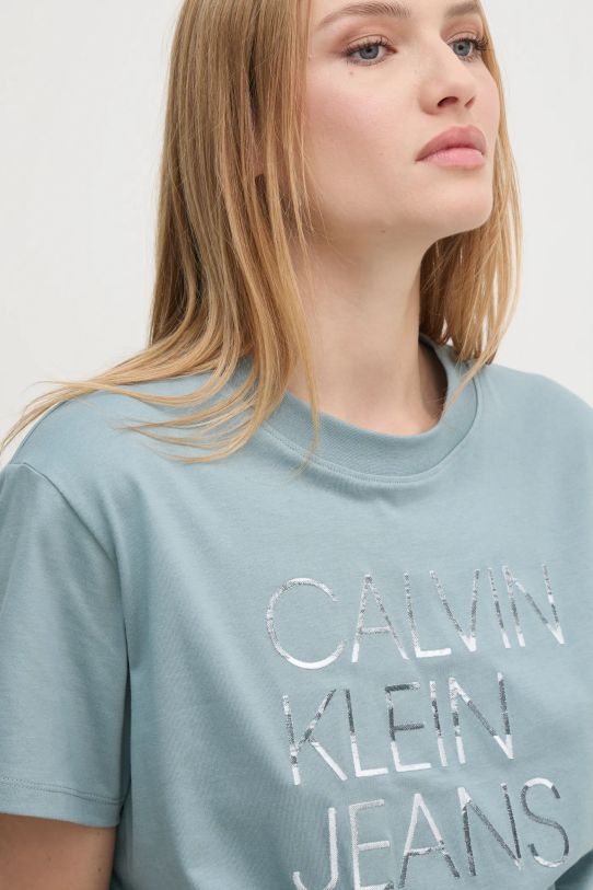 Bavlnené tričko Calvin Klein Jeans sivá J20J224987