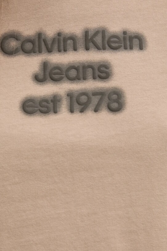 Calvin Klein Jeans tricou din bumbac J20J224988 bej