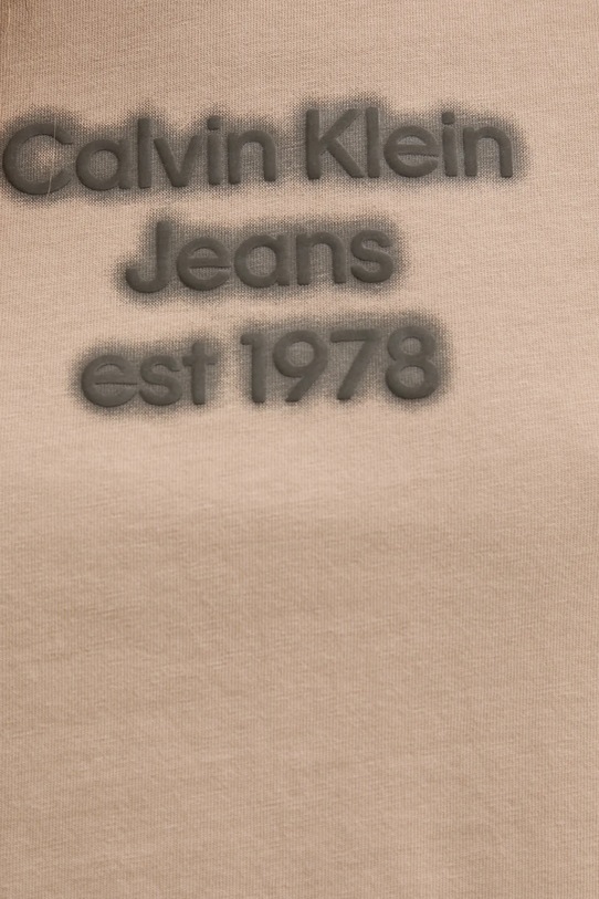 Calvin Klein Jeans t-shirt bawełniany J20J224988 beżowy