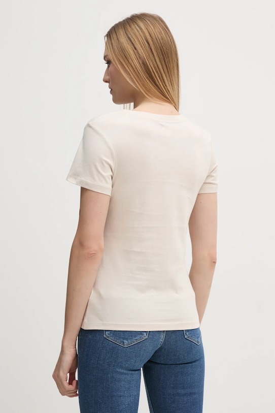 Odzież Calvin Klein Jeans t-shirt bawełniany J20J224990 beżowy