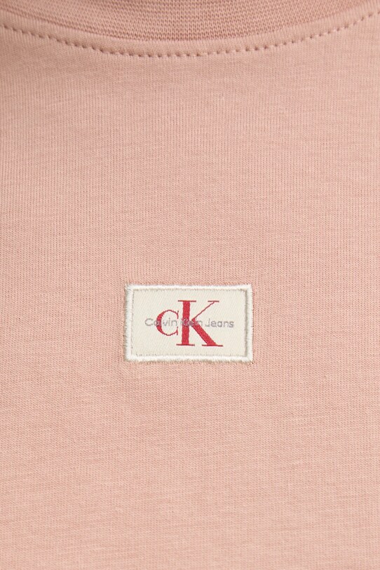 Хлопковая футболка Calvin Klein Jeans оранжевый J20J225084