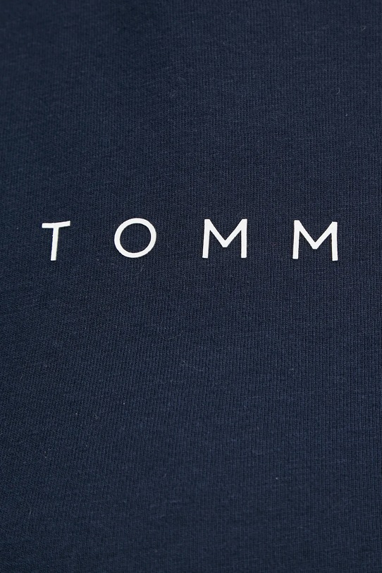 Памучна блуза с дълги ръкави Tommy Jeans тъмносин DW0DW19434