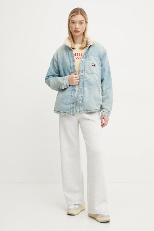 Бавовняна футболка Tommy Jeans DW0DW19447 жовтий SS25